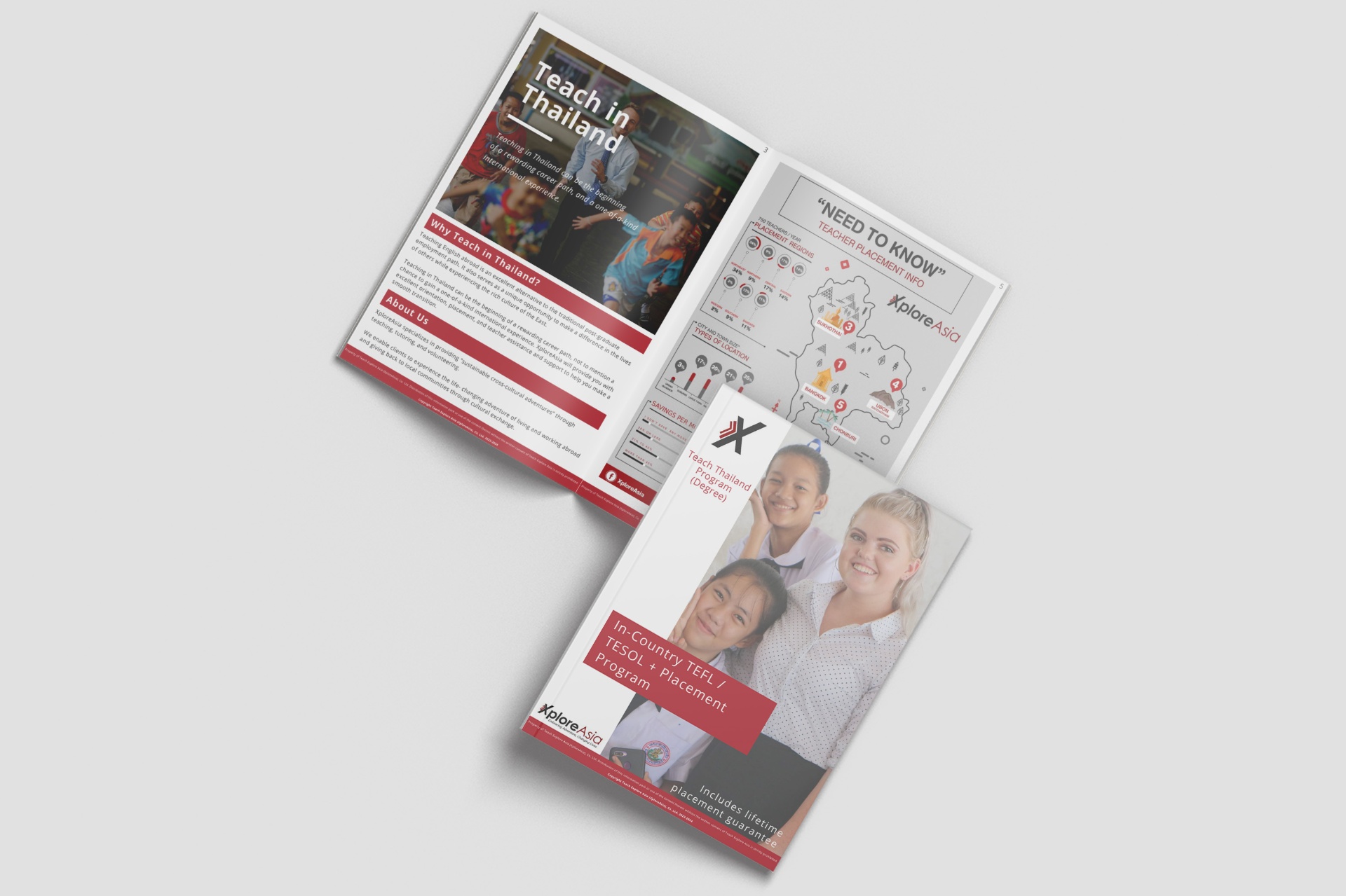 XploreAsia Teach in Thailand programme guide — printed booklet